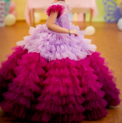 Picture of Myriti designer ruffle frock 4-5y