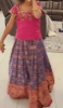 Picture of Pure bananas pattu langa with maggam work blouse 3-5y