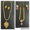 Picture of kundan and cz jewellery set combo