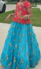 Picture of Fancy Langa with maggam work blouse 2-4y