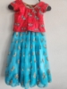 Picture of Fancy Langa with maggam work blouse 2-4y