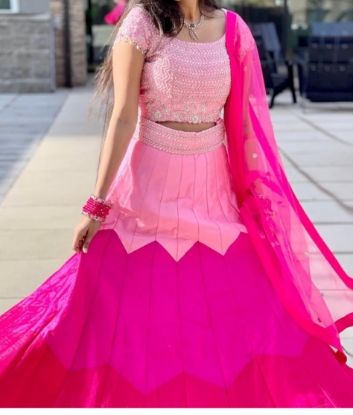 Picture of Pure Rawsilk designer Lehenga