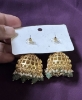 Picture of Victorian Chandbali earrings and Mossanite jhumka 