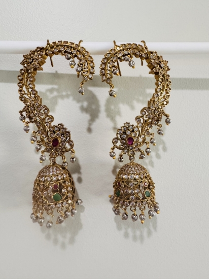 Picture of Most trending earcuff jhumkas