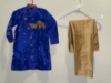 Picture of Blue maggam work kurta pyjama 4-5y