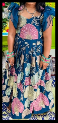 Picture of Floral Georgette croptop 4-6y 