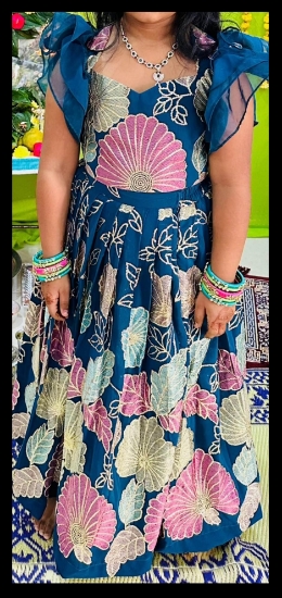 Picture of Floral Georgette croptop 4-6y 