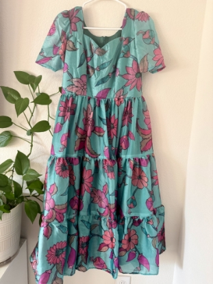 Picture of Blue jimmy choo floral frock 