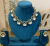 Picture of Beautiful polki kundan necklace with earrings 