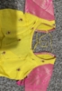 Picture of Yellow pink chanderi lehanga 