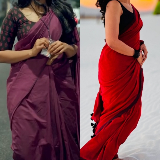 Picture of PL666 Suta bombay mul cotton sarees