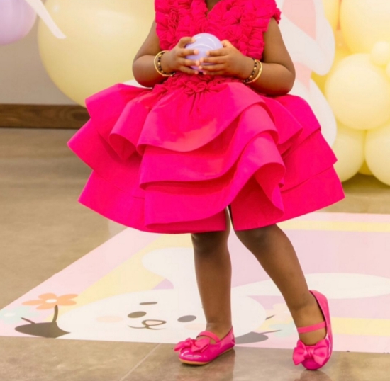 Picture of Pink Frills Enhanced Layered Dress - Little Muffet (2-3 yrs)