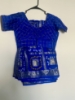 Picture of Blue and lavender Bandini saree combo