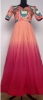 Picture of Cow and lotus design long dress