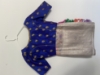 Picture of Semi banaras saree with purple work blouse