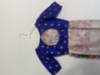 Picture of Semi banaras saree with purple work blouse