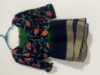 Picture of Jute and chiffon saree combo with designer blouses