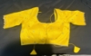Picture of Yellow saree with multi purpose maggam blouse