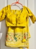 Picture of Yellow saree with multi purpose maggam blouse