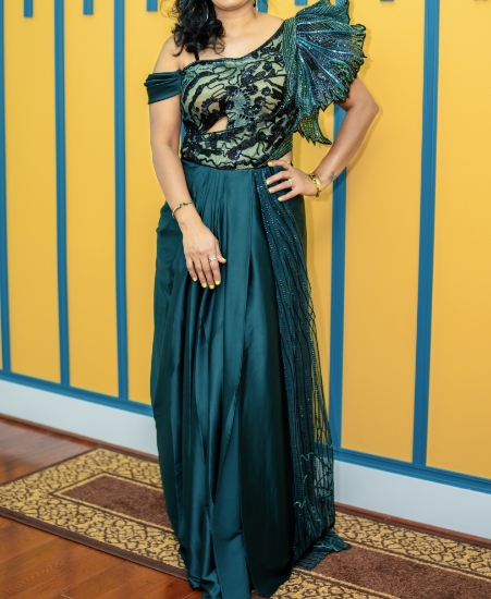 Picture of Indo western designer outfit