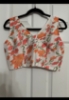 Picture of Light Burnt orange crop top lehenga