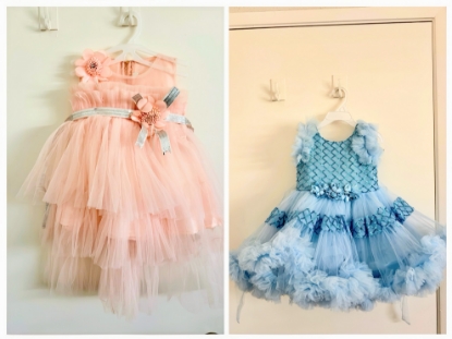 Picture of pretty stylish kids combo dresses 