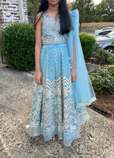 Picture of Neerus blue lehenga 10-12y