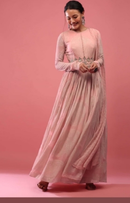 Picture of Kalki designer candy pink anarkali