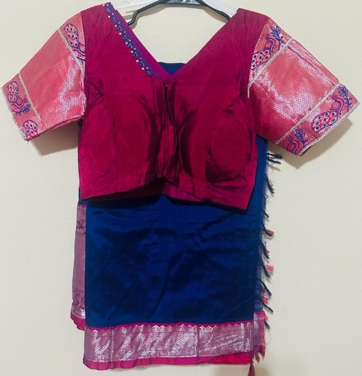 Picture of Mangalagiri saree with pattu border