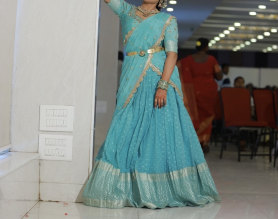 Picture of Soft benaras Lehenga set 