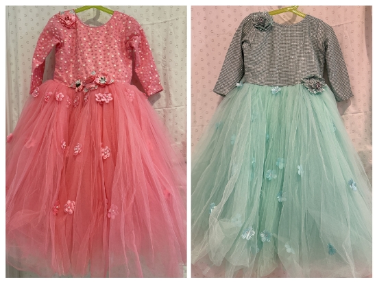 Picture of Partywear Combo Long Frocks 4-5y