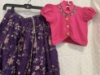 Picture of Pink and Purple combination lehenga and blouse 5-6y