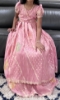 Picture of Peach layered long dress 6-7y