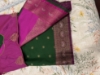 Picture of Never worn green and pink Banarasi saree