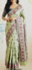 Picture of Pure Tussar Kalamkari saree with beads work blouse 
