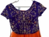 Picture of Orange and purple croptop and Lehanga