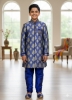 Picture of Set of 3 -Kurtha and Dhothi set-For 8-10year boys