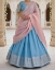 Picture of Mangalgiri Silk Lehenga with Tissue Duppata