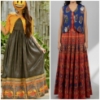 Picture of Anarkali Combo Set with removable  jacket