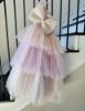 Picture of Pastel multi colored tulle dress - one shoulder 4-6y