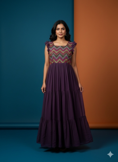 Picture of Never Worn Lavender layered frock