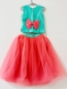 Picture of Full hand work Crop top with flared skirt 4-5y