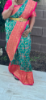 Picture of Green and Pink Patola weaving Saree