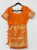 Picture of Trendy Orange Benaras Mashru Saree