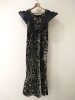 Picture of Kids Black velvet bling cocktail dress 8-9y