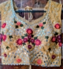 Picture of Kalamkari lehenga with mirror work blouse 