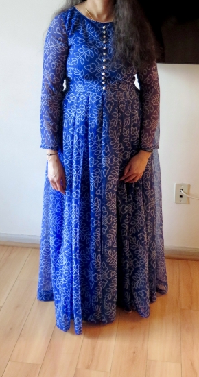 Picture of Blue Bandini long frock