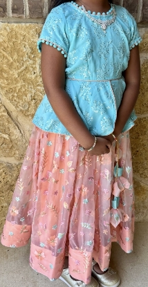 Picture of Beautiful Peach & Blue set 6y - 7y