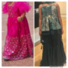 Picture of Green sharara dress and pink frock 2-3y