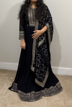 Picture of Navy blue party wear frock